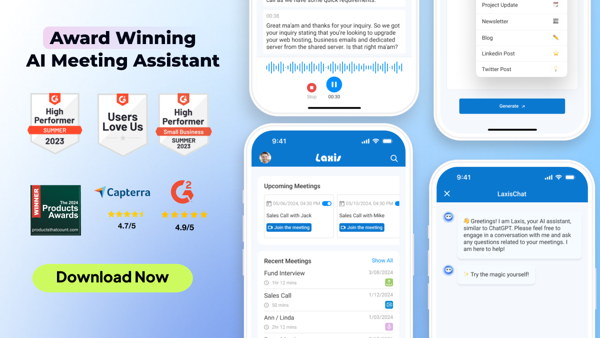 Cómo la nueva actualización de la app Laxis redefine la productividad en las reuniones